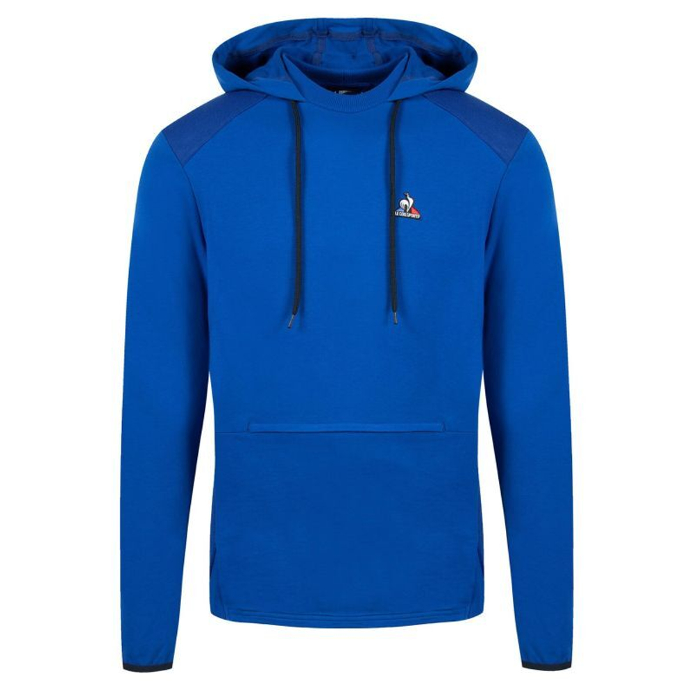 Мужская теннисная кофта Le Coq Sportif Training Perf Hoody Loose No.1 M - blue electro