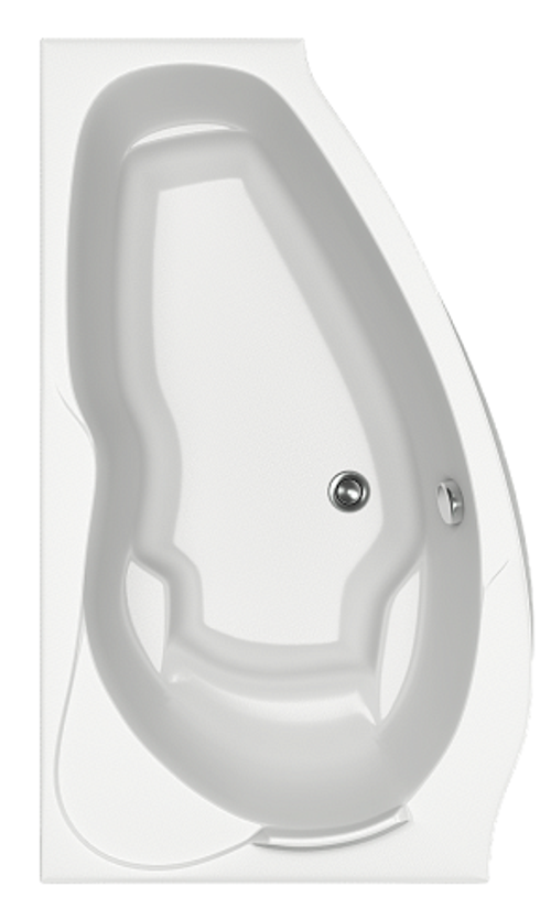 Акриловая ванна Bas Мартиника левая 160х85 с каркасом В 00059