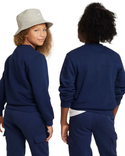 Кофта для девочки теннисная Nike Kids Sportswear Club Fleece - midnight navy/white