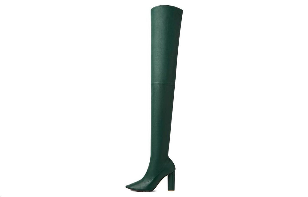 Bottega Veneta Tripod Over the knee Boots 9cm Women"s Green