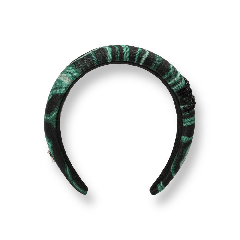 Ободок малахит с декором