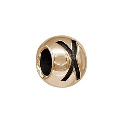 Шарм с руной Гебо - бусина для браслета из бронзы