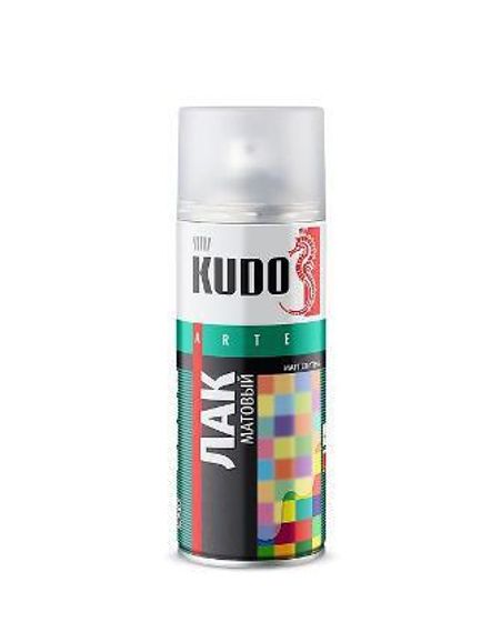 Лак аэрозоль акриловый матовый 520мл KUDO KU-9004