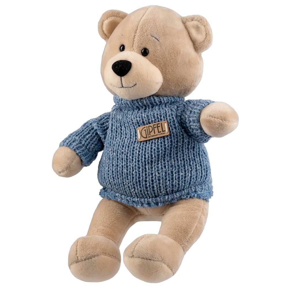 Мягкая игрушка Gipfel Мишка в синем свитере 52120 21 см