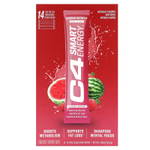 Cellucor, C4 Smart Energy, смесь для приготовления энергетического напитка, со вкусом клубники и арбуза, 14 стик-пакетов по 3,8 г (0,13 унции)