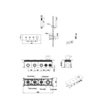 Встраиваемый смеситель для душа и ванны Boheme Fusion 130-SYS-BRB с ручным душем, BRUSHED BRONZE