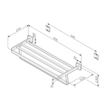 Полка для полотенец AM.PM Func A8F37700 Хром