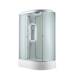 Душевая кабина AvaCan (АваКан) C3012L LED со средним поддоном, с ГМ, с электрикой и LED освещением, 120х80х215