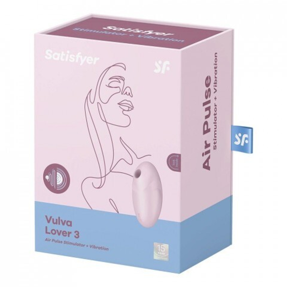 Вакуумный стимулятор клитора Satisfyer Vulva Lover 3 розовый