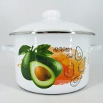 Кастрюля эмалированная 3л «Авокадо» 01-Б1612/4