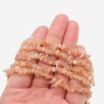 Солнечный камень (полевой шпат) натуральный, 4-10мм, фриформ