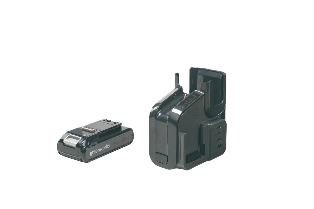 Пылесос беспроводной вертикальный аккумуляторный Greenworks Арт. 4700607UB, 24V, с 1хАКБ 4 Ач и ЗУ