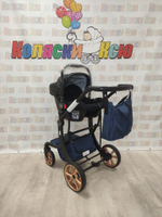 Коляска трансформер Farfello Aimile Original New Black темно-синий