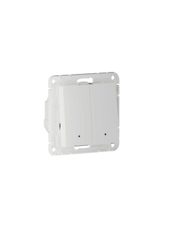 Выключатель 2-кл. AtlasDesign Smart 10А (сх. 5) L+N с подсветкой Zigbee механизм бел. SE ATN000153Z