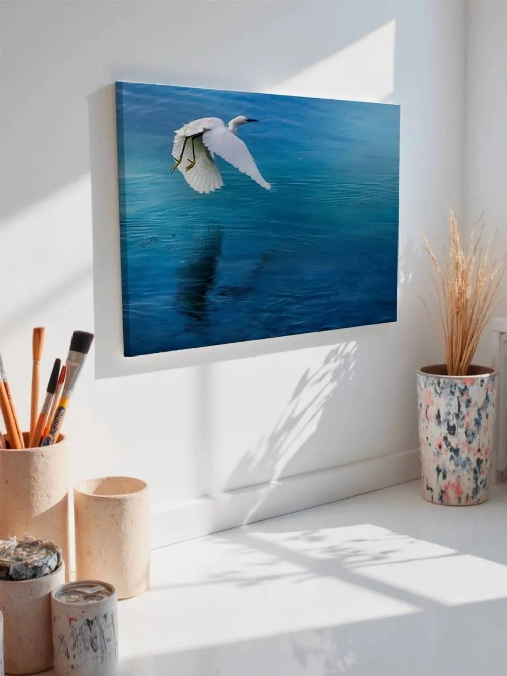 Картина на стену 40 X 50 Птица и море