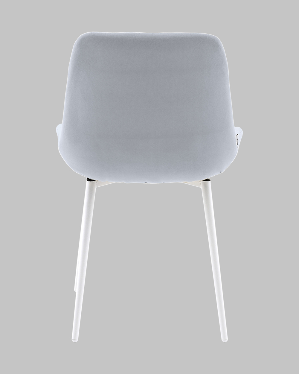 Стул Флекс N светло-серый белые ножки