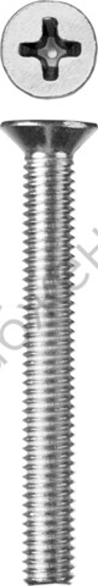 ЗУБР DIN 965, M6 x 55 мм, кл. пр. 4.8, винт с потайной головкой, цинк, 5 кг (303110-06-055)