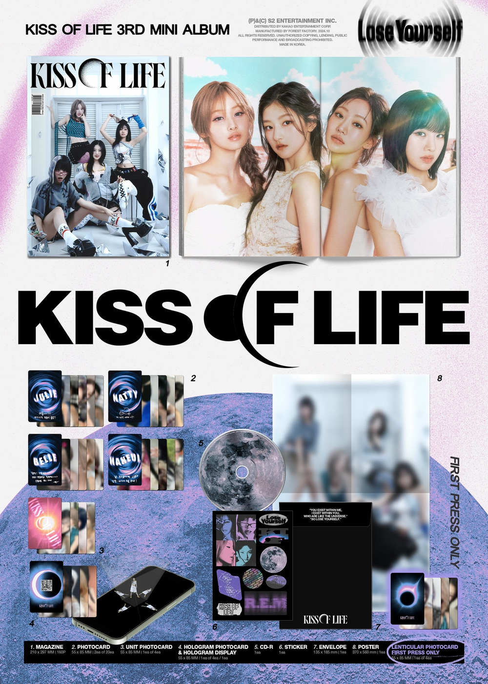 Альбом KISS OF LIFE - Lose Yourself (Magazine Ver.) с автографами