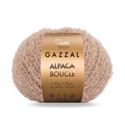 Пряжа для вязания Alpaca Boucle 125 Gazzal