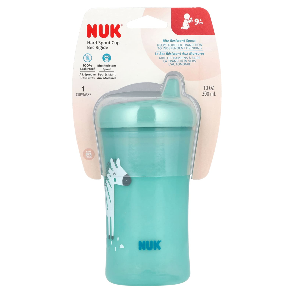 NUK, Hard Spout Cup, для детей от 9 месяцев, бирюзовый, 1 стакан, 300 мл (10 унций)