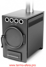 Дровяная печь Нормаль-2 Турбо антрацит, ТВ