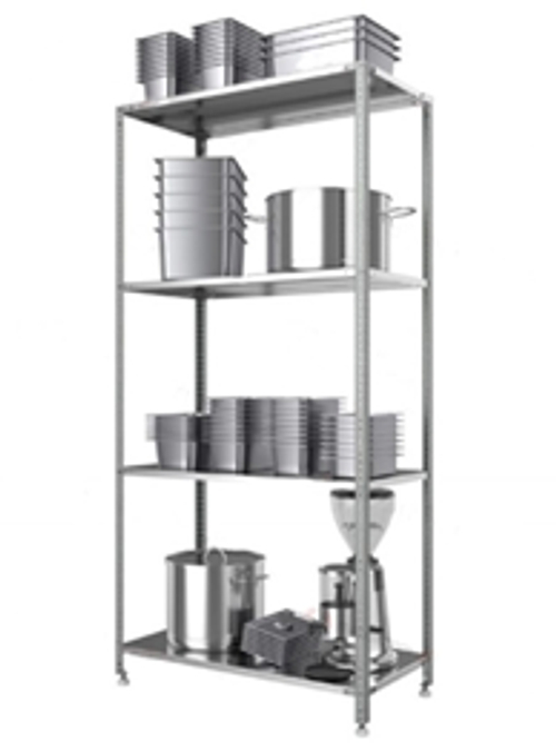 Стеллаж производственный Бизнес, 1100х700х1800 мм, нагрузка на полку 100 кг