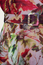 Шифоновое платье-макси с цветочным принтом