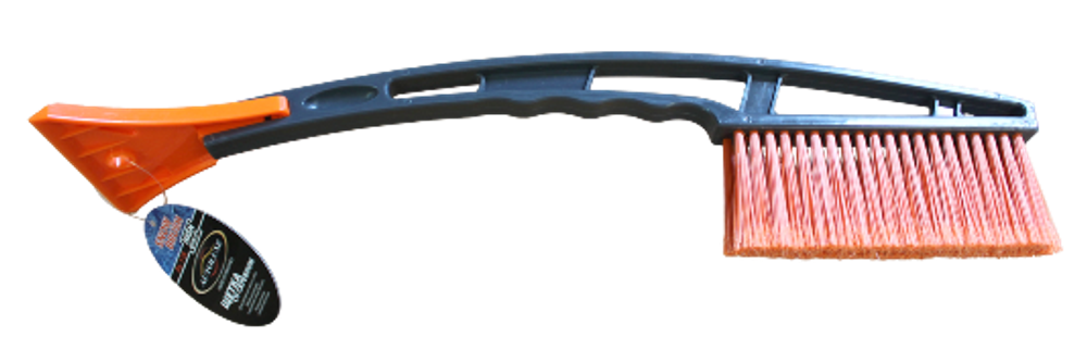 Щетка со скребком AL-118-(кор.72шт.) сер.-оранж.