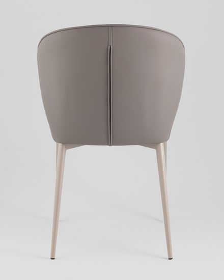 Стул обеденный Deia серая экокожа серые ножки