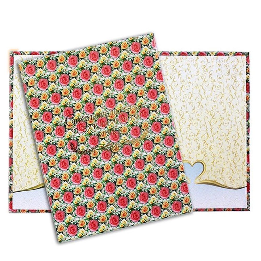 Папка с файлом А4, Свидетельство о браке, ламинированная, "Розовые розы"