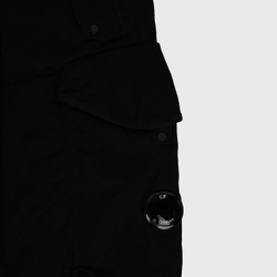 Брюки C. P. Company Black Stretch Sateen Loose Fit Cargo Pants Black