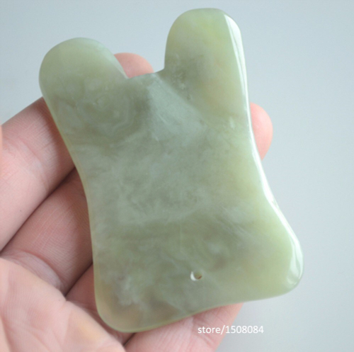 Пластина гуаша из нефрита 70*50 мм