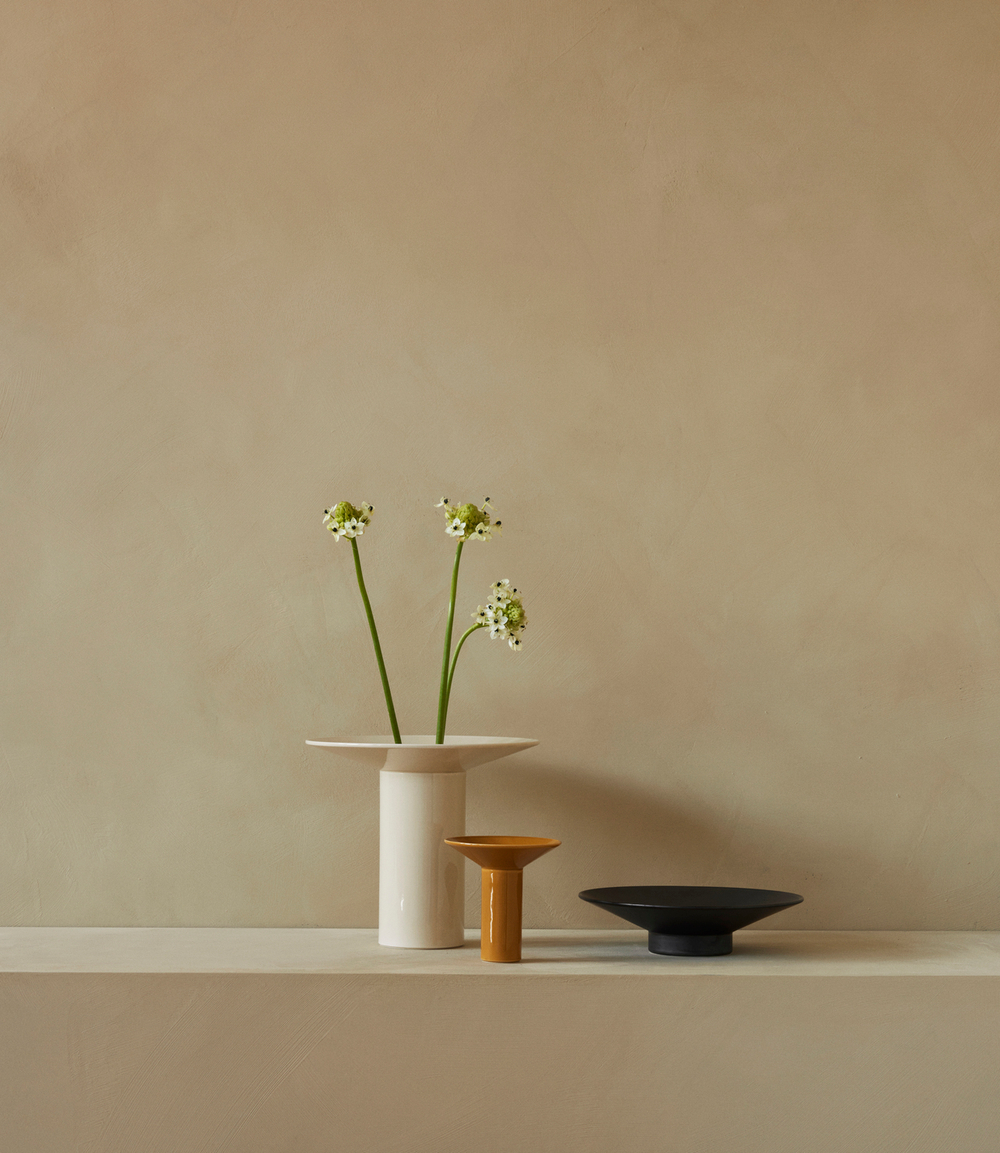 Ваза Audo Hana, H26 / Ashen, bone white, слоновая кость