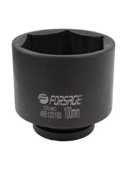 Головка ударная глубокая 1'', 100мм (6гр) Forsage F-485120100
