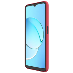 Тонкий жесткий чехол красного цвета от Nillkin для Realme 9i 5G, 10 5G и 10T 5G, серия Super Frosted Shield