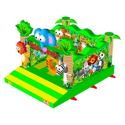 Коммерческий надувной батут «Чудо-сафари 2» 3,5*3,5*2,6 м