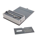 Ручка перьевая PARKER "Sonnet Core Core Stainless Steel CT", корпус серебристый, палладиевые детали, черная, 1931509