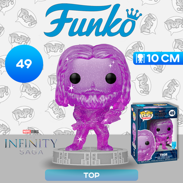 Фигурка Funko POP! Art Series Bobble Marvel Infinity Saga Thor Purple w/Case (49) 57618 / Фигурка Фанко ПОП! по мотивам вселенной "Marvel", Тор