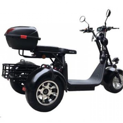 Электроскутер CityCoco трехколесный White Siberia PRO Trike