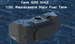 Замена основного топливного бака на 115 литров для TANK 500 гибрид Танк топливный насос