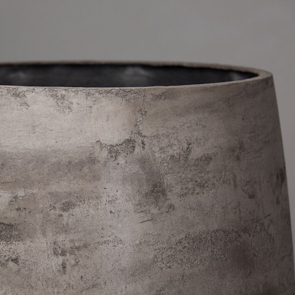 Кашпо VASE3 CONCRETE GREY DARK D75 H82