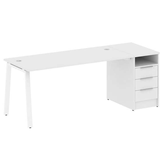 Метал Систем Рабочая станция с тумбой на А-образном м/к БА.РС-СТП-1.4