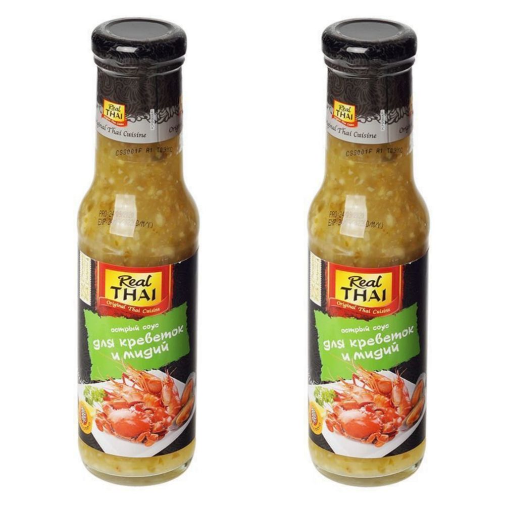 Соус Real Thai Острый для креветок и мидий, 315 г, 2 шт