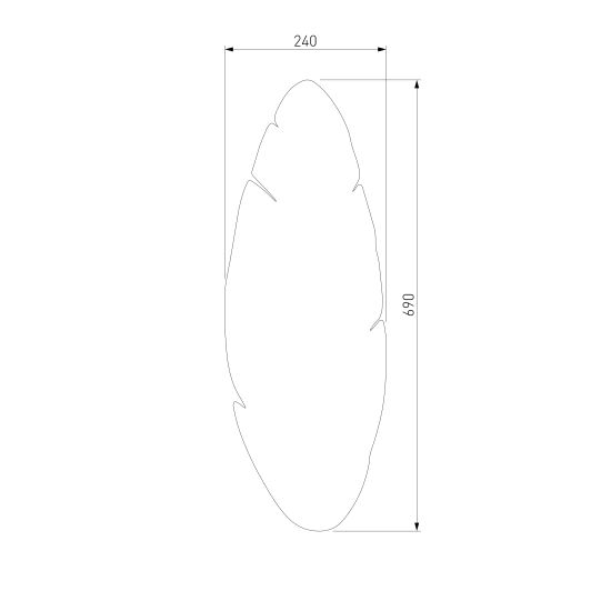 5565 / настенный светильник / Hoja