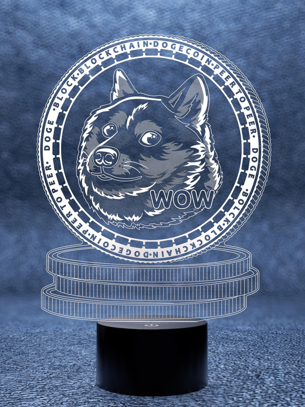 Светильник "Dogecoin"