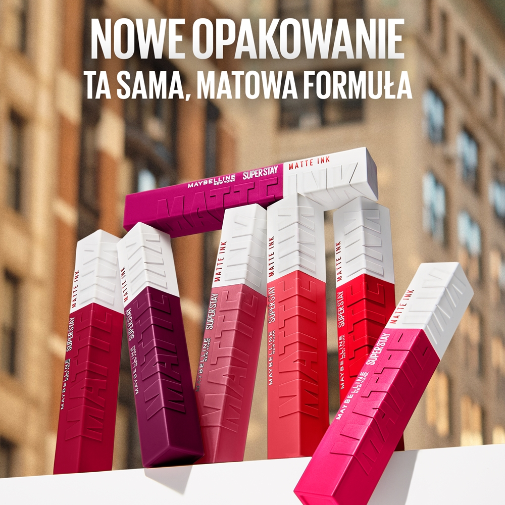 MAYBELLINE NEW YORK SuperStay Matte Ink - Матовая жидкая помада для долговременного эффекта оттенок 180 Revolutionary, 5 ml