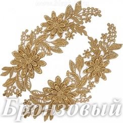 Лейсы кружевные, Бронзовый (модель F536)