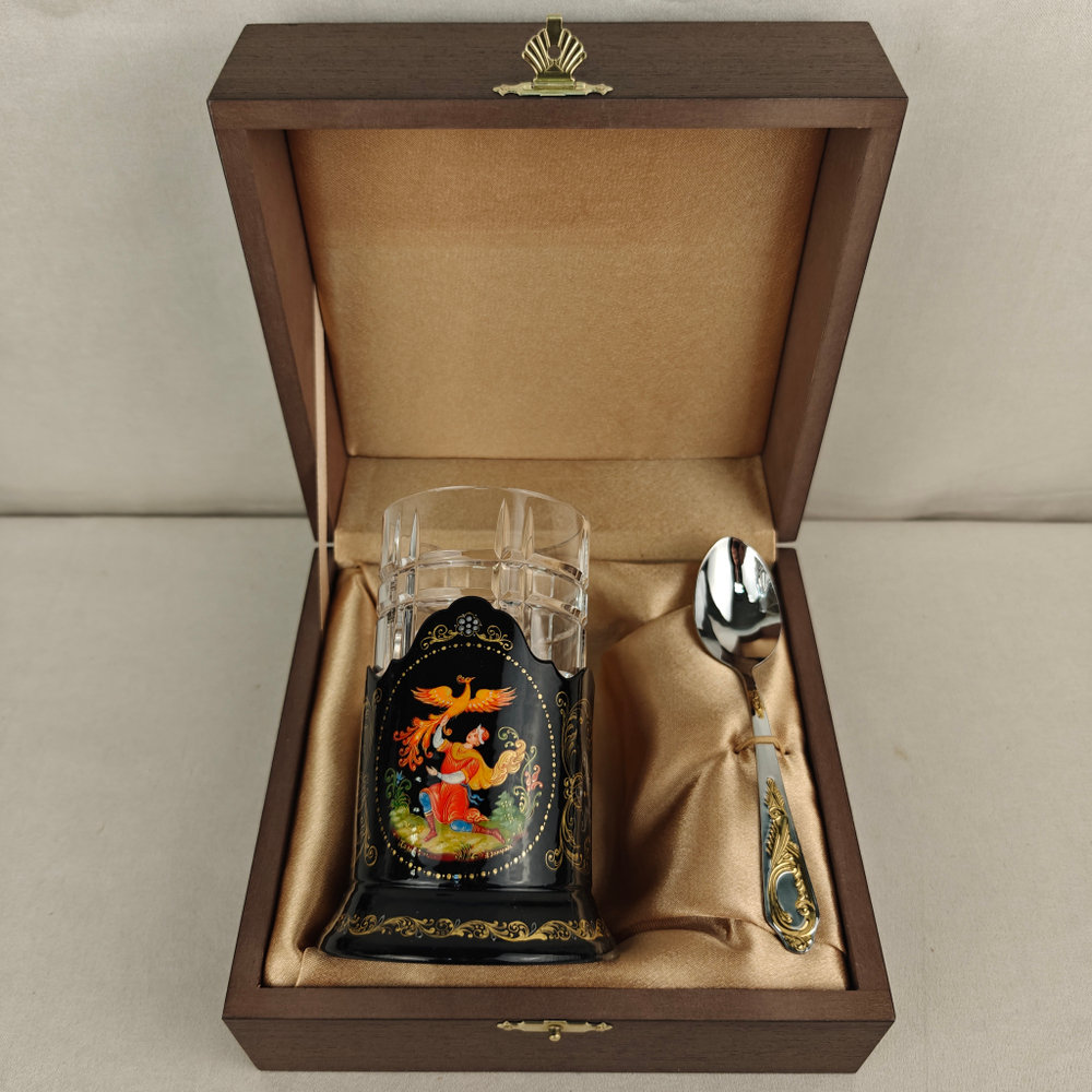 Чайный набор "Иван-царевич и Жар-птица" (Ручная роспись Палех)