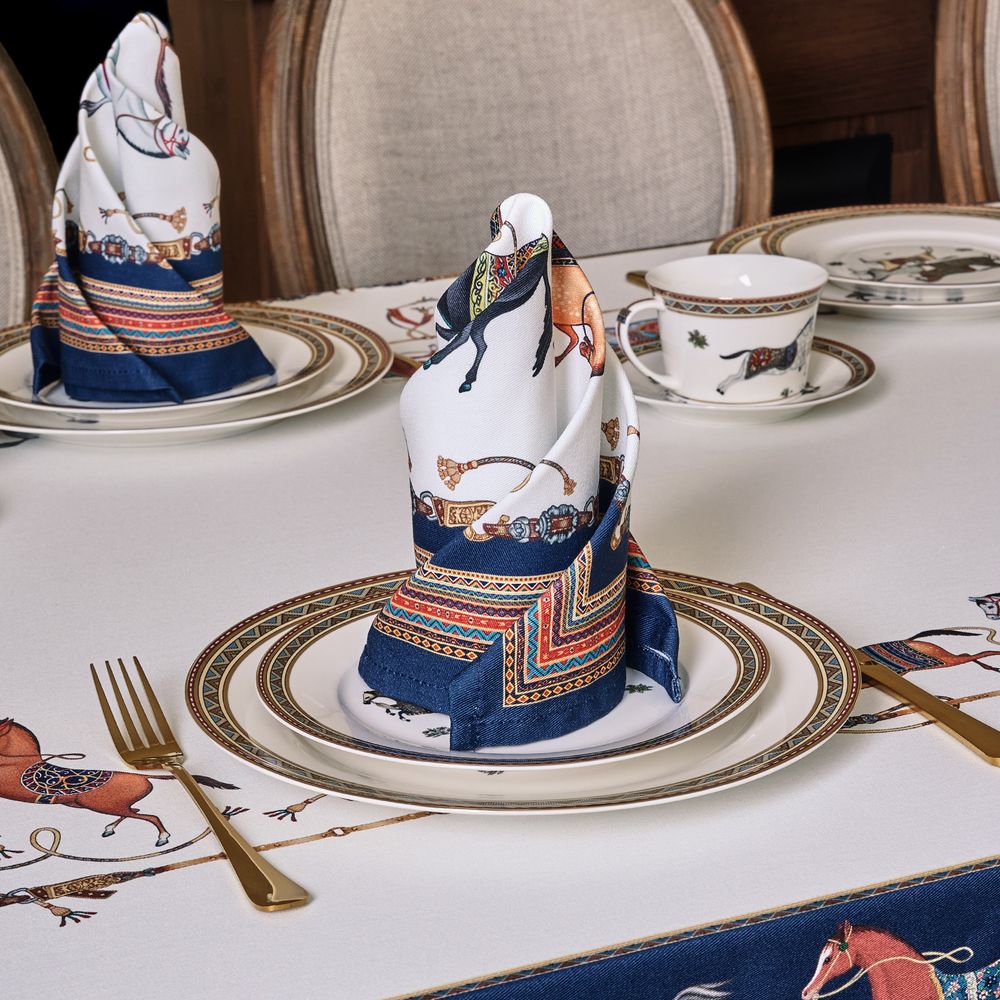 НАБОР САЛФЕТОК 2 ШТ "PASSAGE",40Х40СМ, 100% ХЛОПОК,БЕЛЫЙ,ТВИЛ