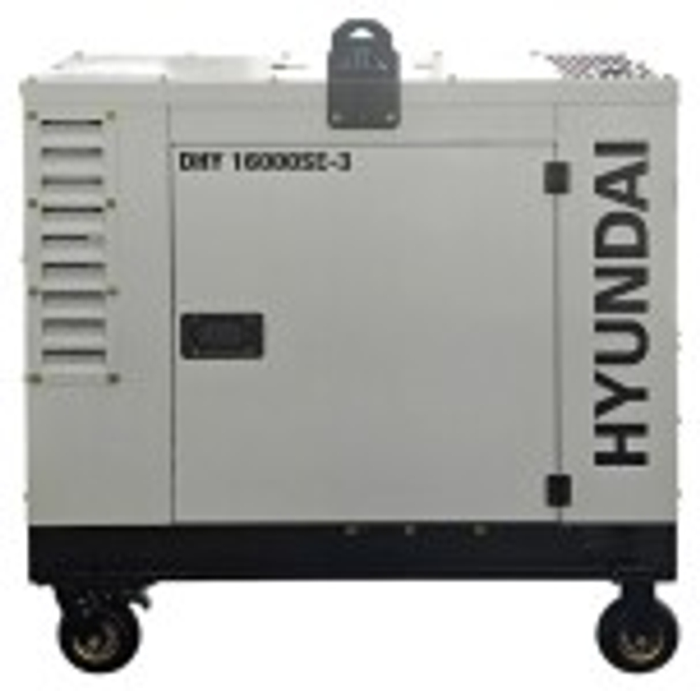 Электростанция дизельная с воздушным охлаждением HYUNDAI DHY 16000SE-3 в кожухе